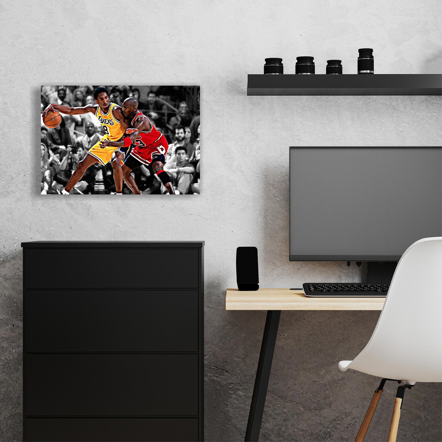 Michael Jordan | Kobe Bryant | Sports Wall Art | Canvas | Man Cave Gift |