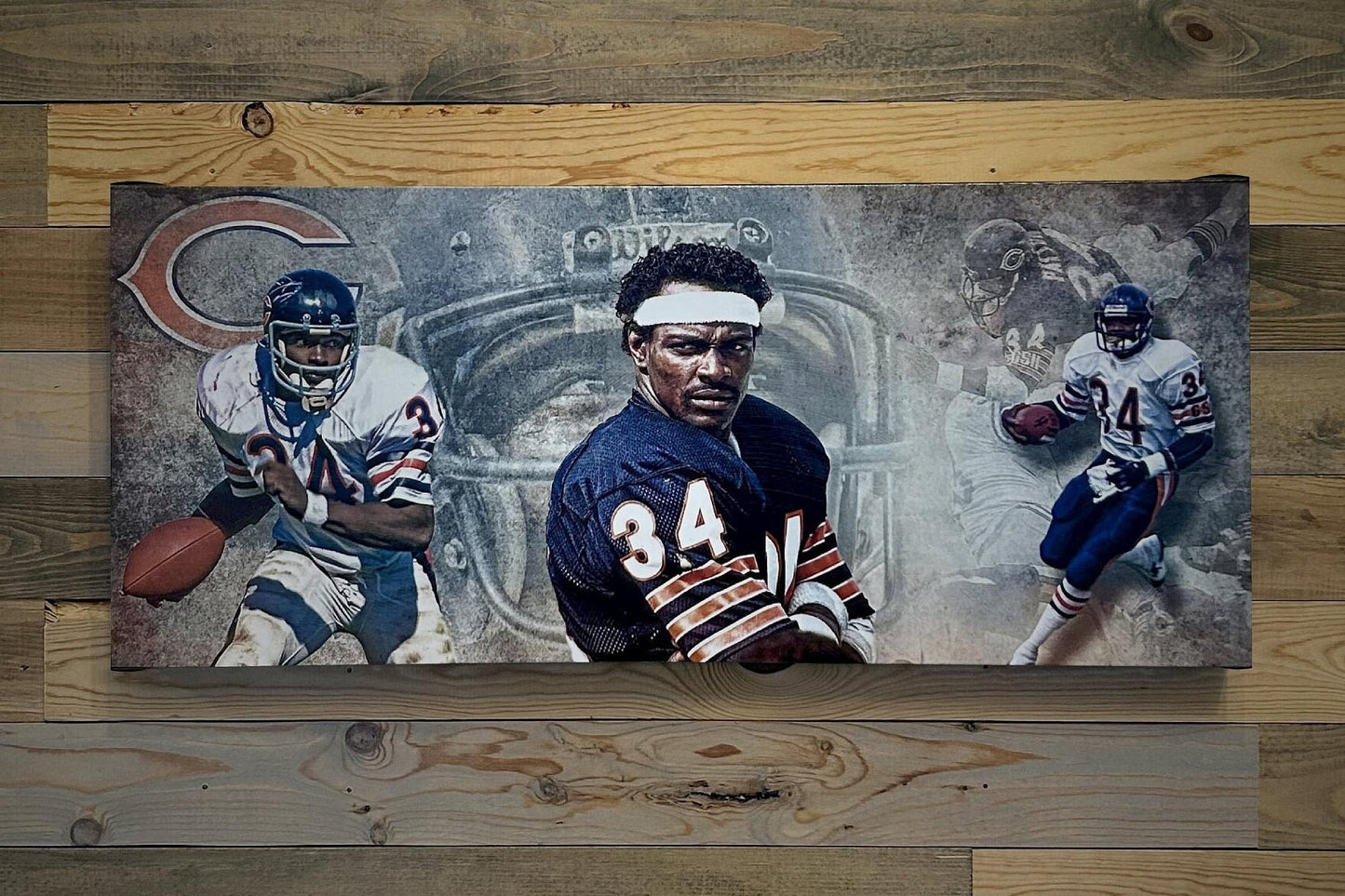 Walter Payton | Chicago Bears | Sports Wall Art | Canvas | Man Cave Gift