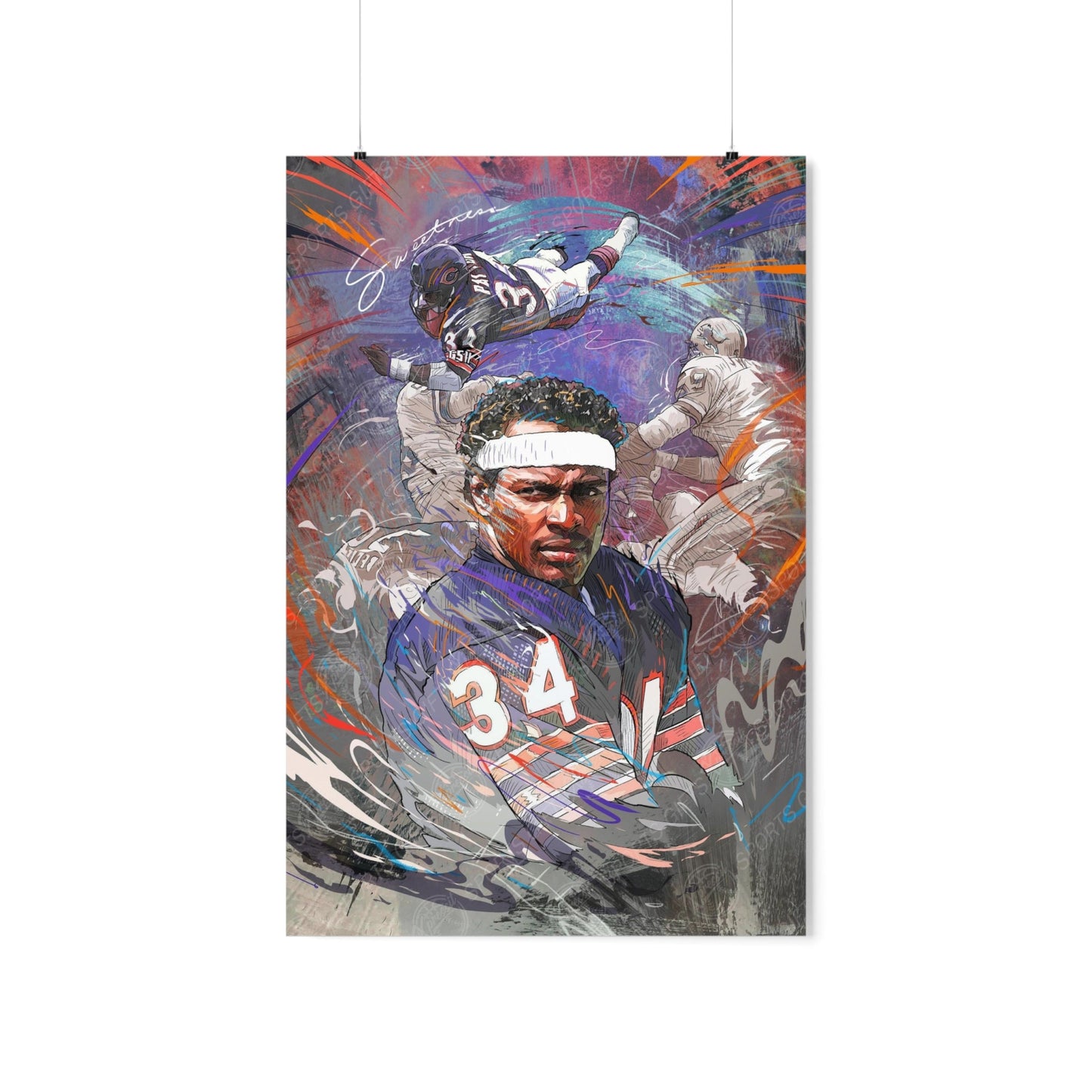 Walter Payton | Poster | Chicago Bears | Sweetness | Wall Art