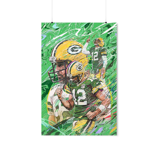 Aaron Rodgers | Poster | Green Bay Packers | Wall Art