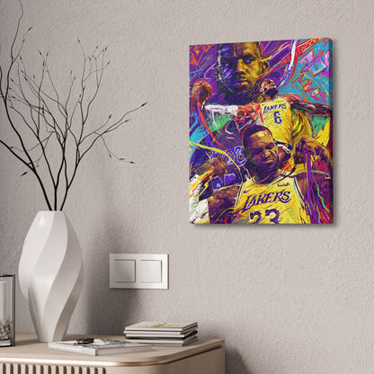 LeBron James | CANVAS Print | Sports Wall Art | Los Angeles Lakers