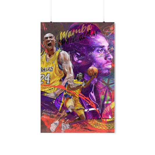 Kobe Bryant | Poster | Mamba Mentality | LA Lakers | Wall Art