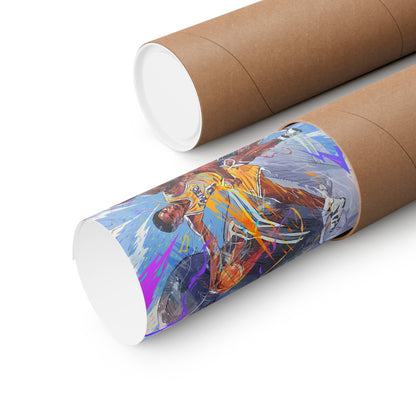 Kobe Bryant vs Michael Jordan | Poster | Duel | GOATs | Wall Art