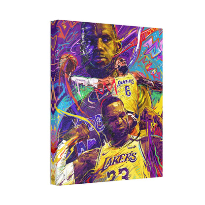 LeBron James | CANVAS Print | Sports Wall Art | Los Angeles Lakers