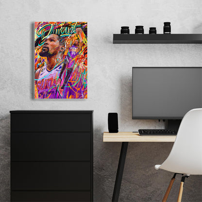 Kevin Durant | Sports Wall Art | Canvas | Phoenix Suns | Gift for Him