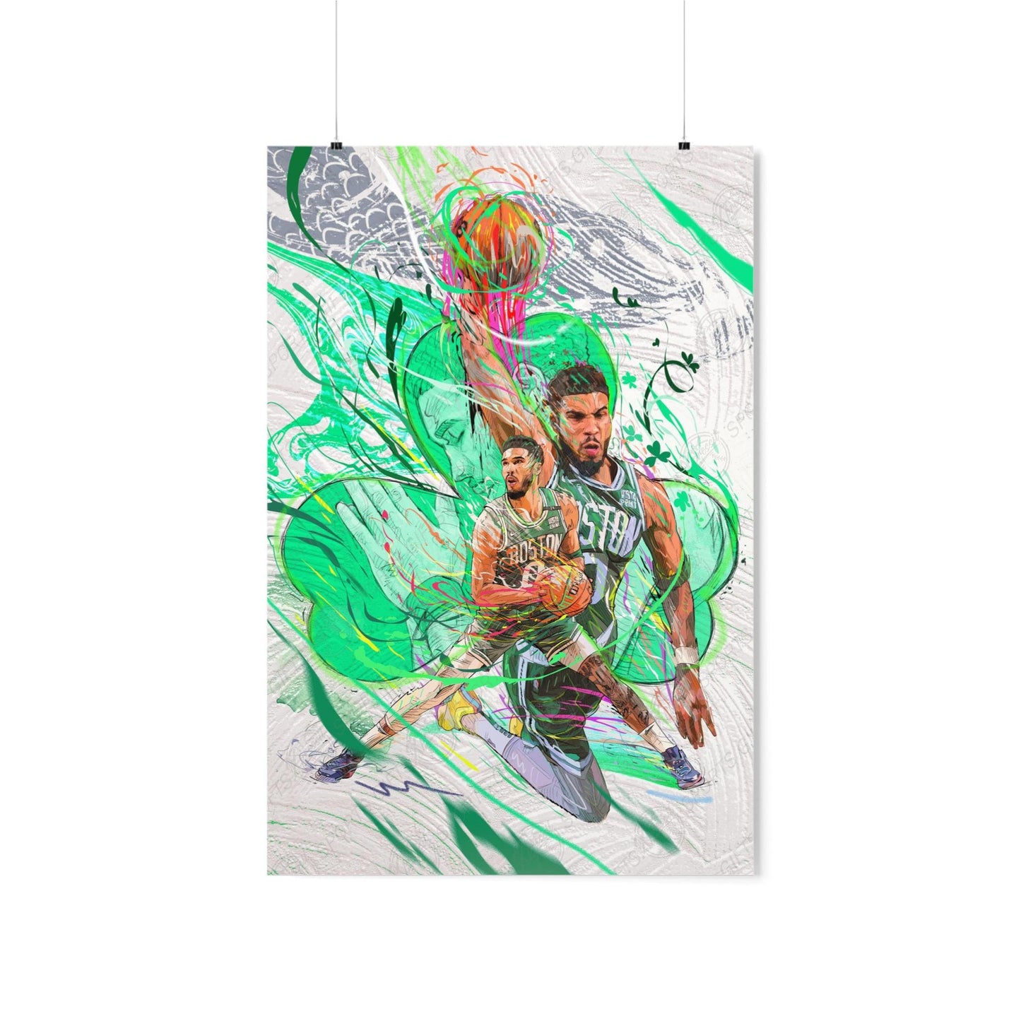 Jayson Tatum | Poster | Boston Celtics | Sports Art