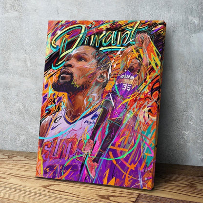 Kevin Durant | Sports Wall Art | Canvas | Phoenix Suns | Gift for Him