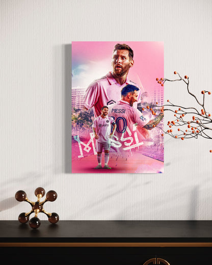 Lionel Messi | Inter Miami CF | Sports Wall Art | Canvas | Man Cave Gift