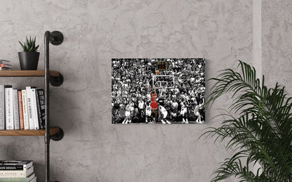 Michael Jordan | Last Shot | Sports Wall Art | Canvas | Man Cave Gift |