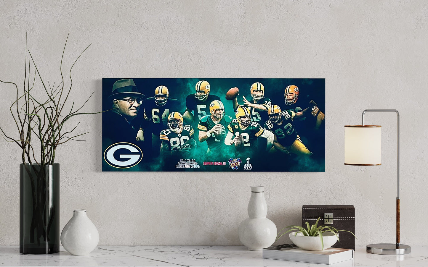 Green Bay Packers | Sports Wall Art | Canvas | Man Cave Gift | Gift for Him