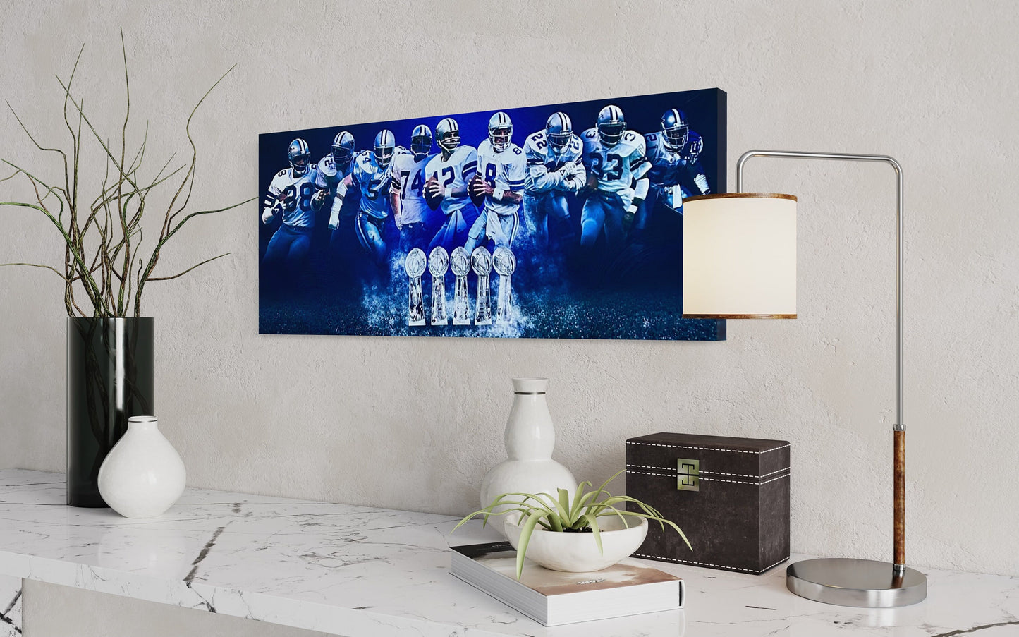 Dallas Cowboys Championships | Sports Wall Art | Canvas | Man Cave Gift