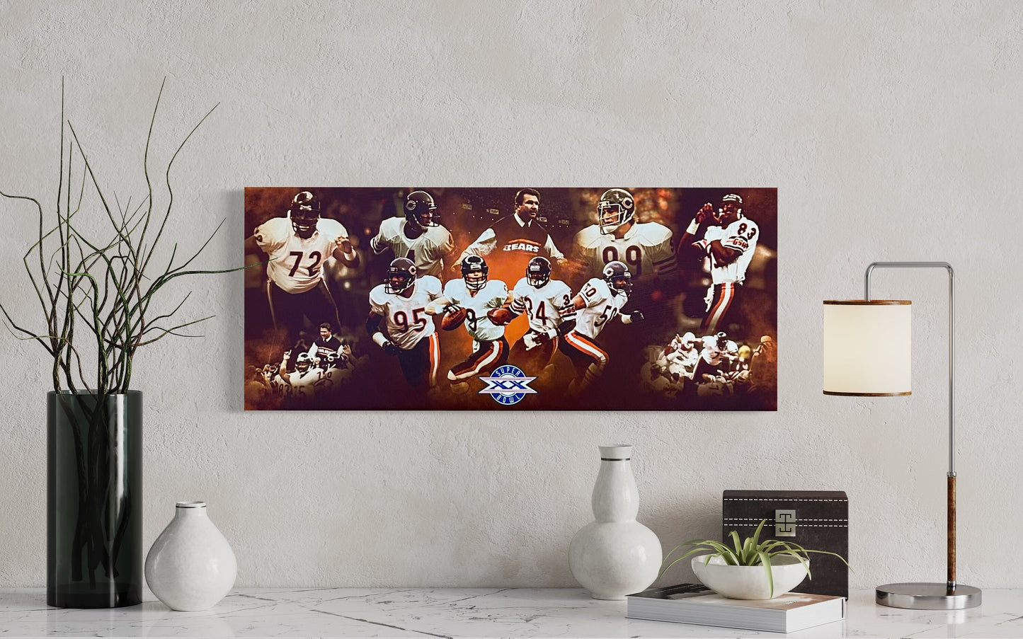 Chicago Bears 1986 Super Bowl Championship| Sports Wall Art | Canvas | Man Cave Gift