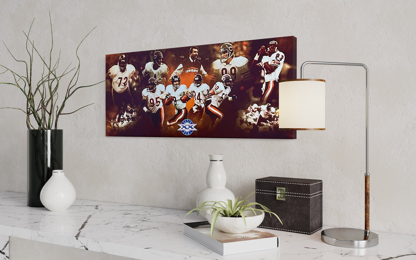 Chicago Bears 1986 Super Bowl Championship| Sports Wall Art | Canvas | Man Cave Gift