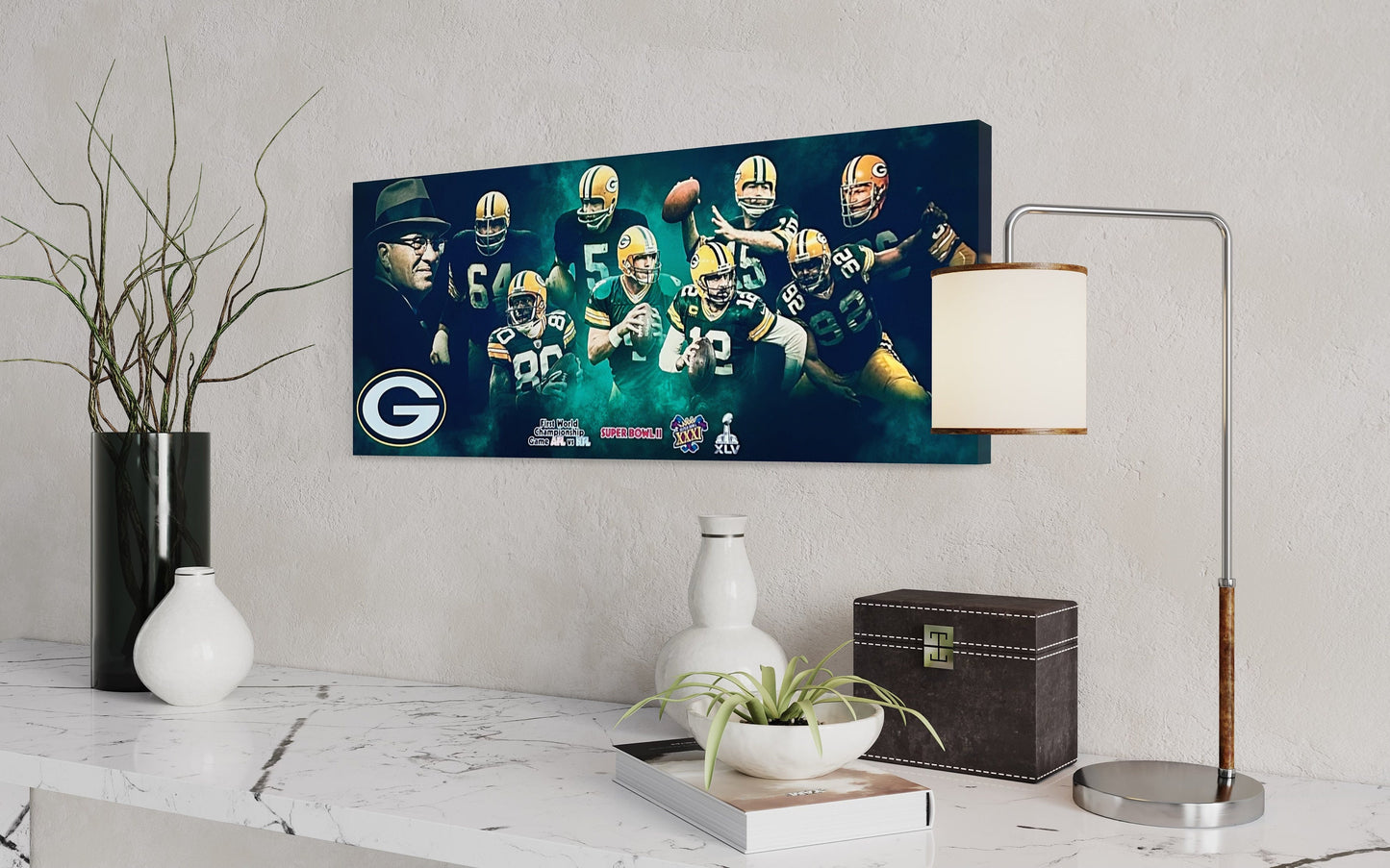 Green Bay Packers | Sports Wall Art | Canvas | Man Cave Gift | Gift for Him