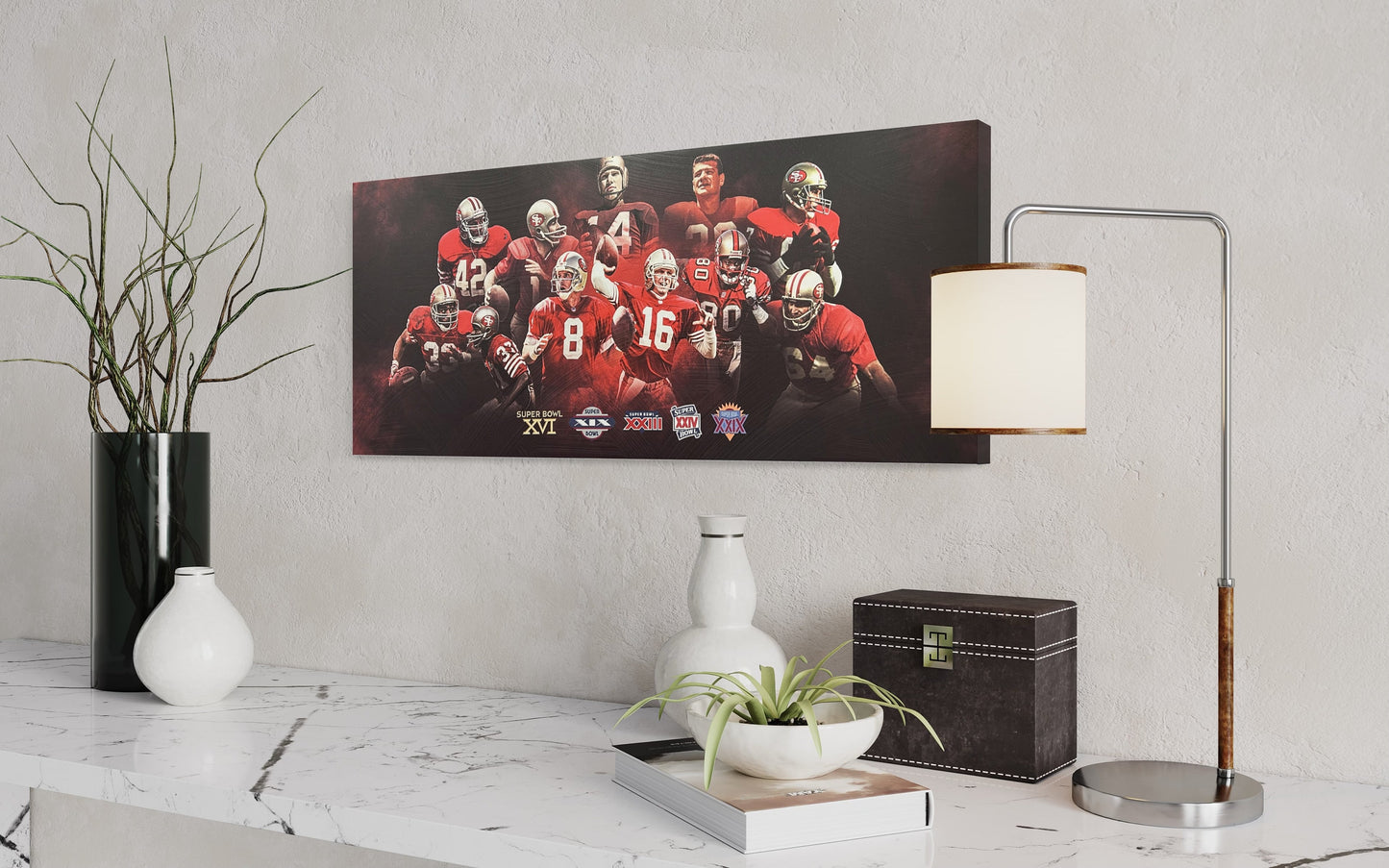 San Francisco 49ers All Time Greats| Sports Wall Art | Canvas | Man Cave Gift