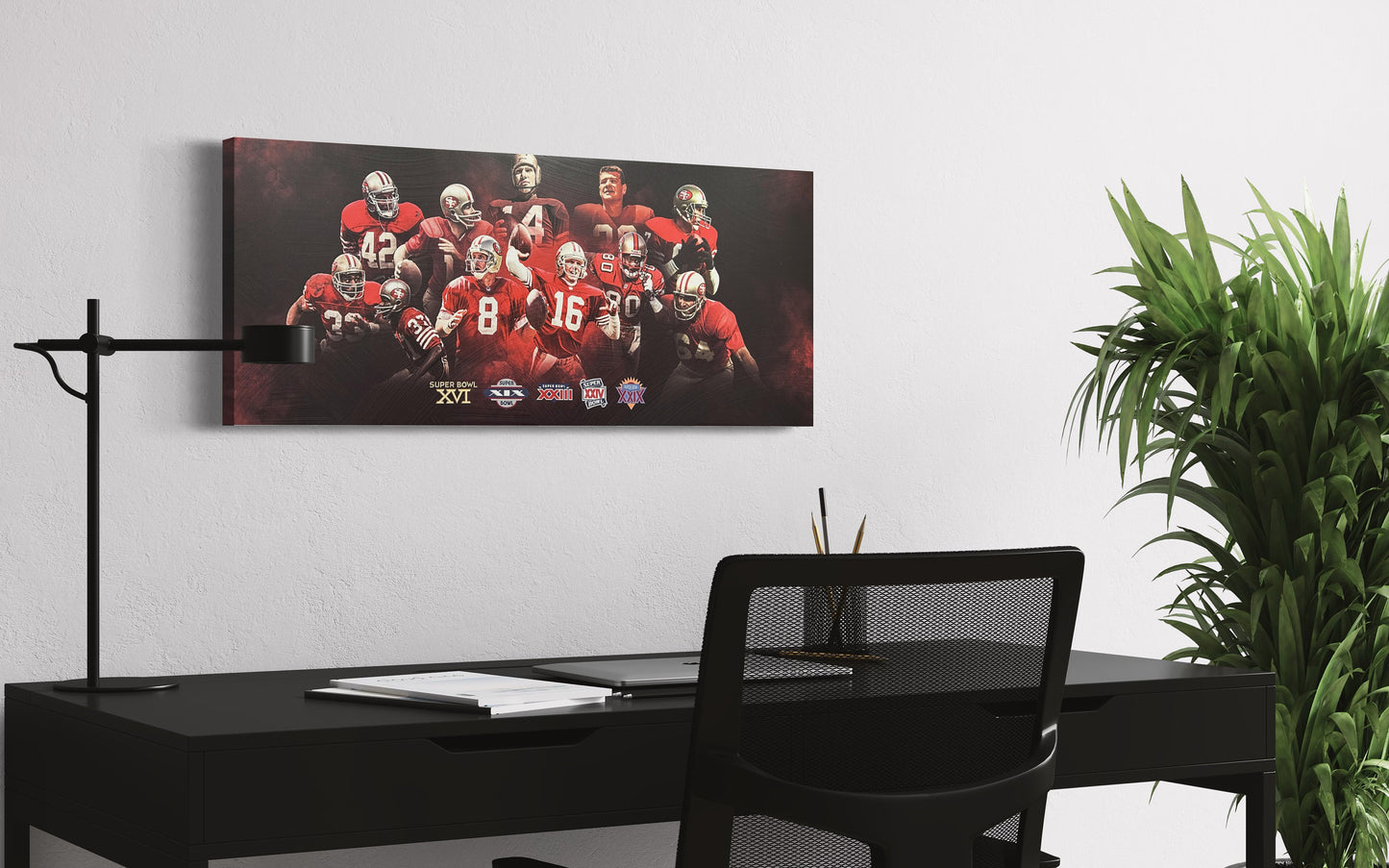 San Francisco 49ers All Time Greats| Sports Wall Art | Canvas | Man Cave Gift